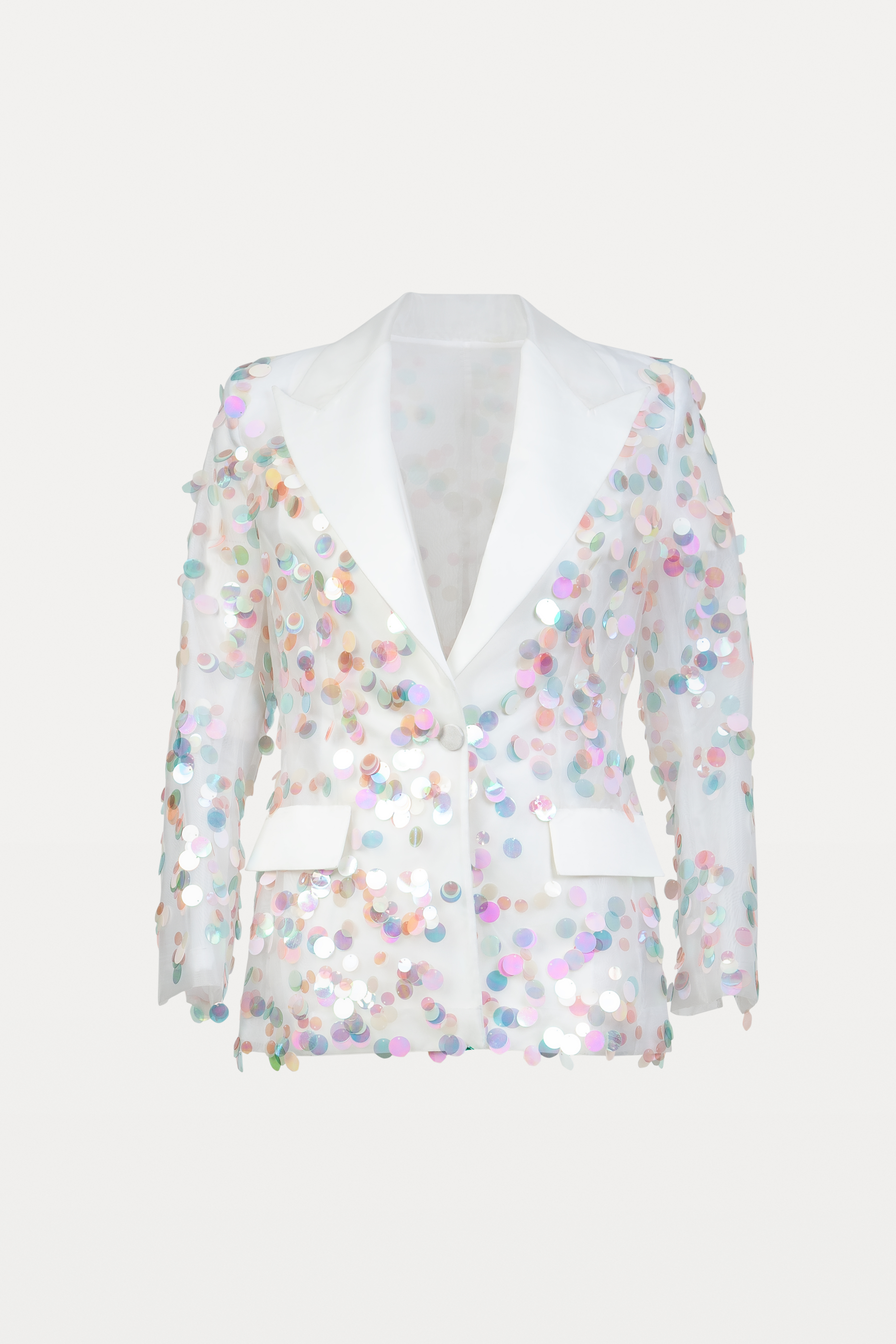 Tuxedo Coat with Colorful Seka Decoration Sonic