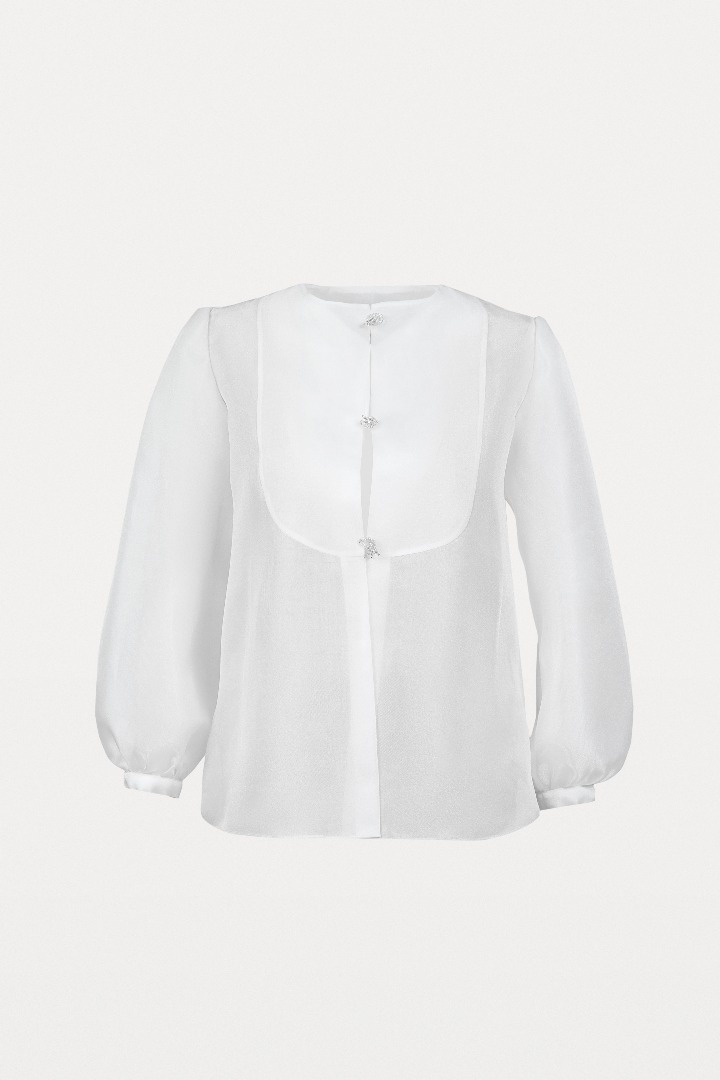  Chemise with  Decorative Muguet Flowers as bottoms - 2