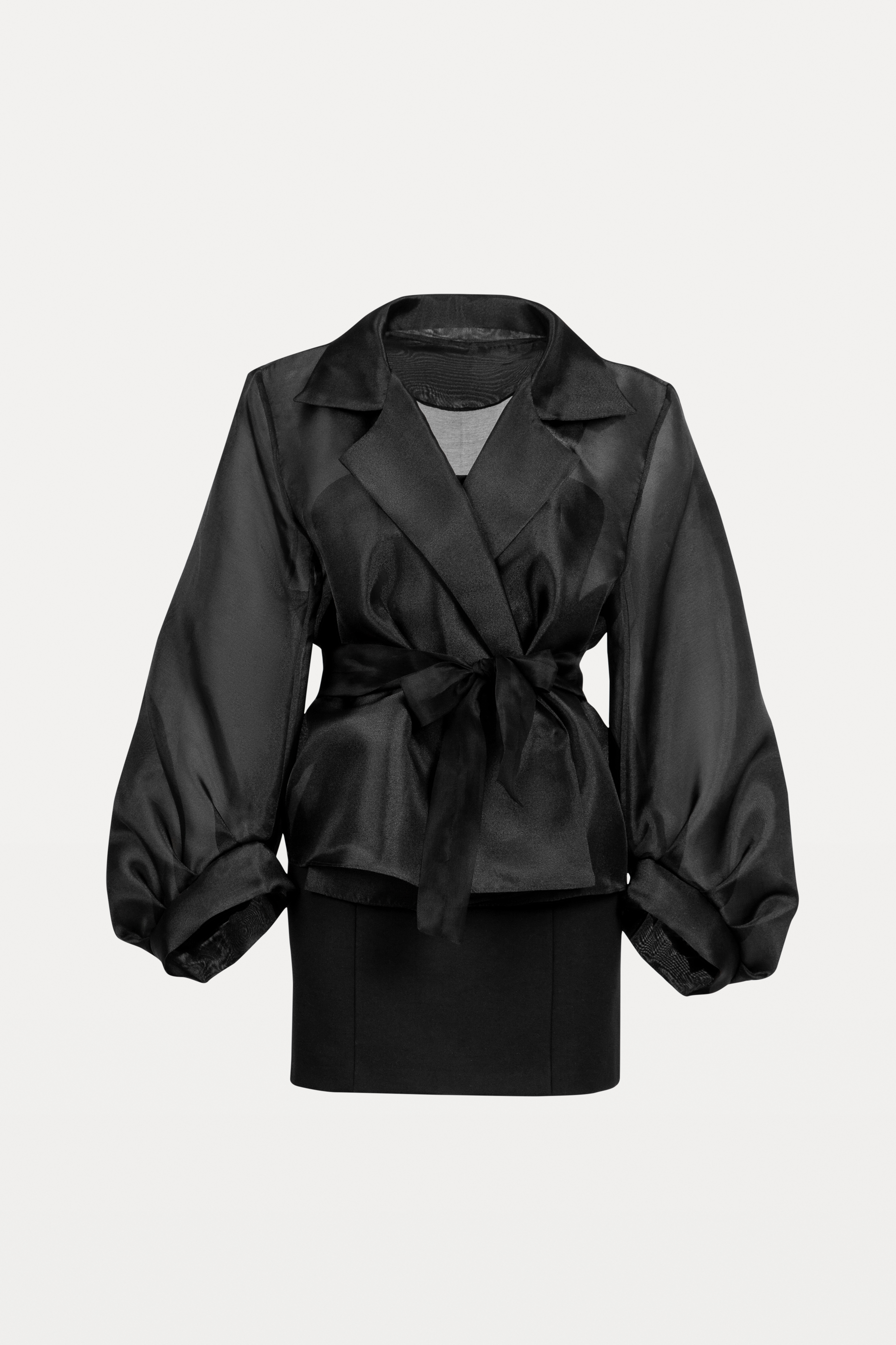 Puffed Wrist Coat   Korean Organza