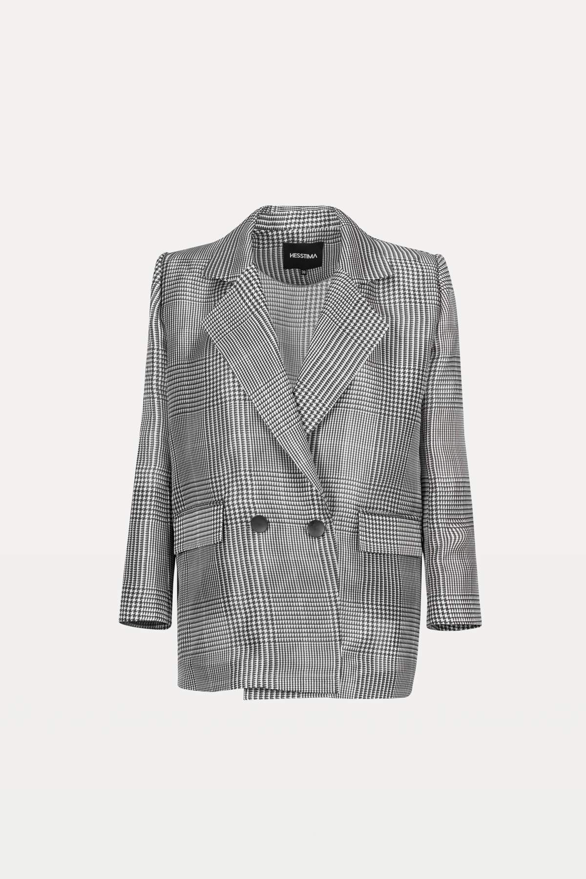 Plaid British Collar Coat