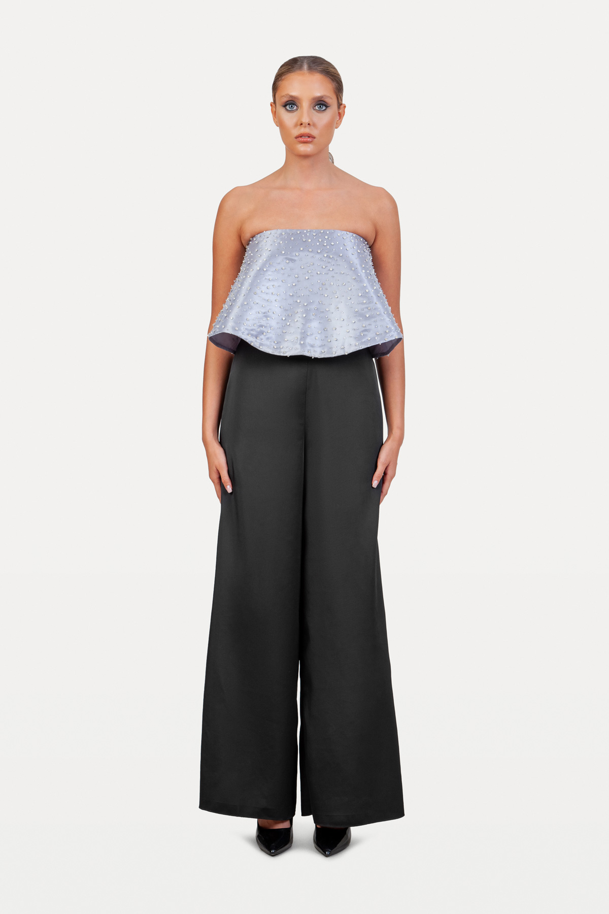 Crop Top with little crystal decorations