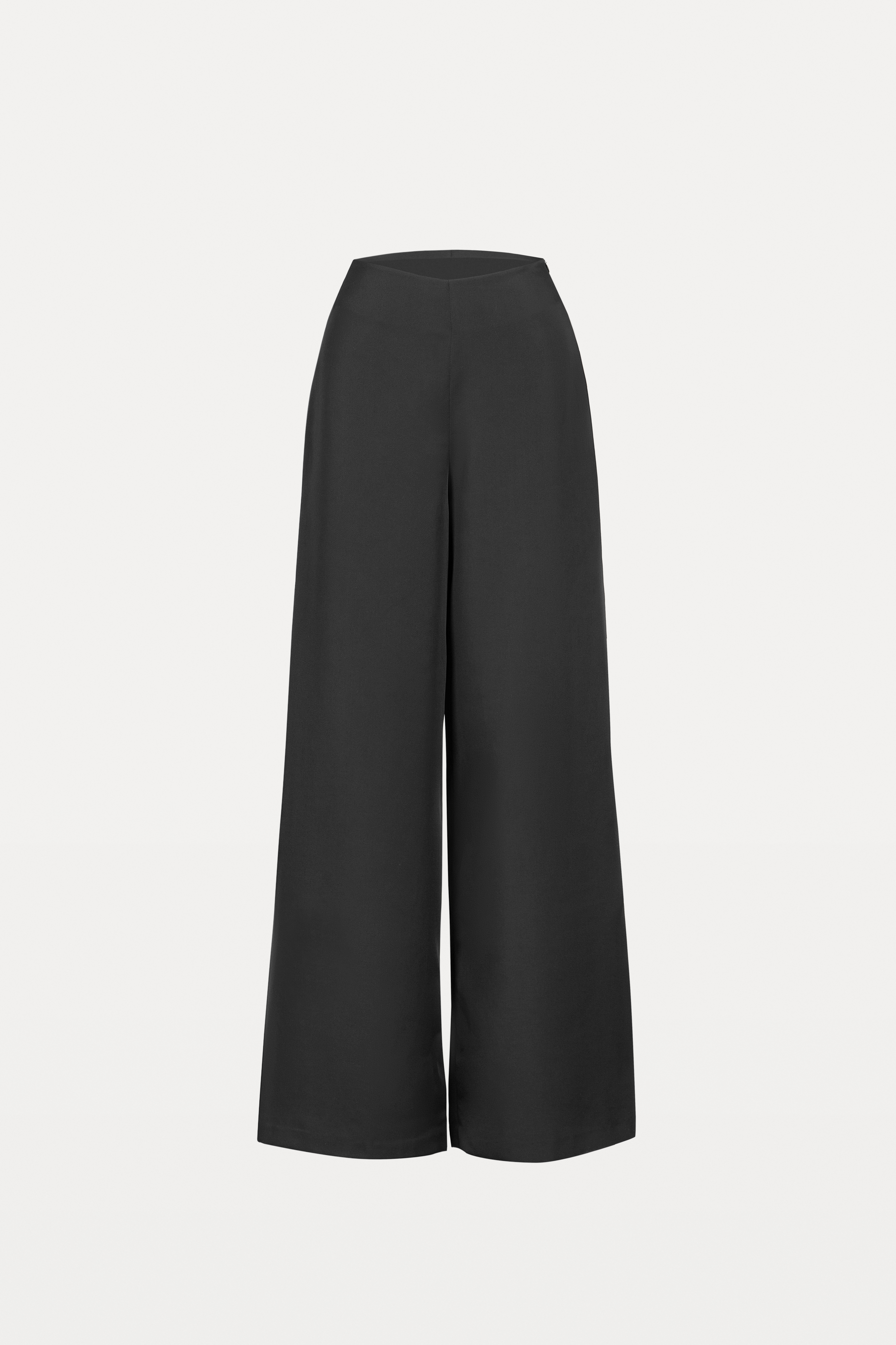 Satin Wide-Leg Trousers