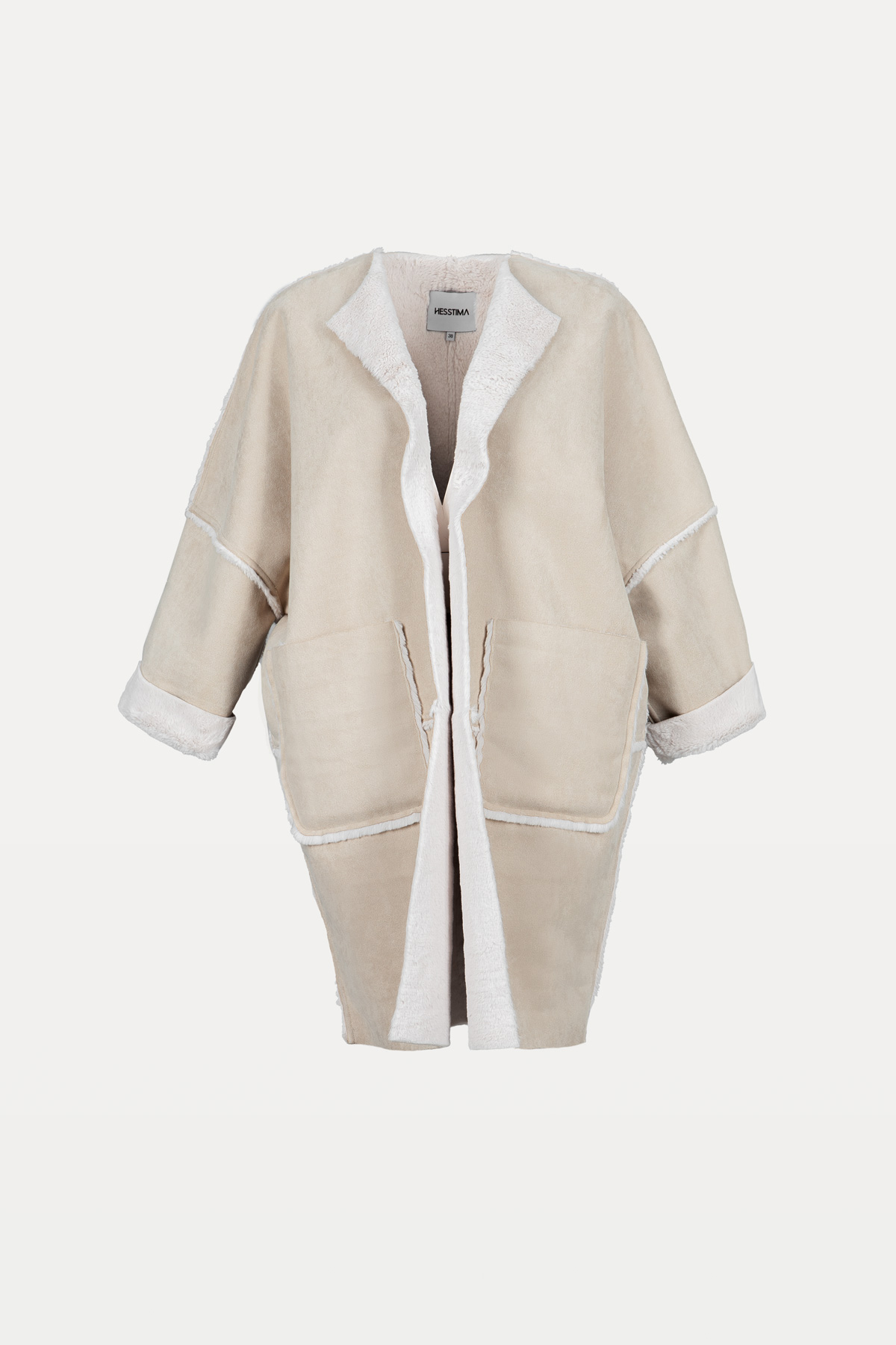  Suede-Backed Shearling Coat