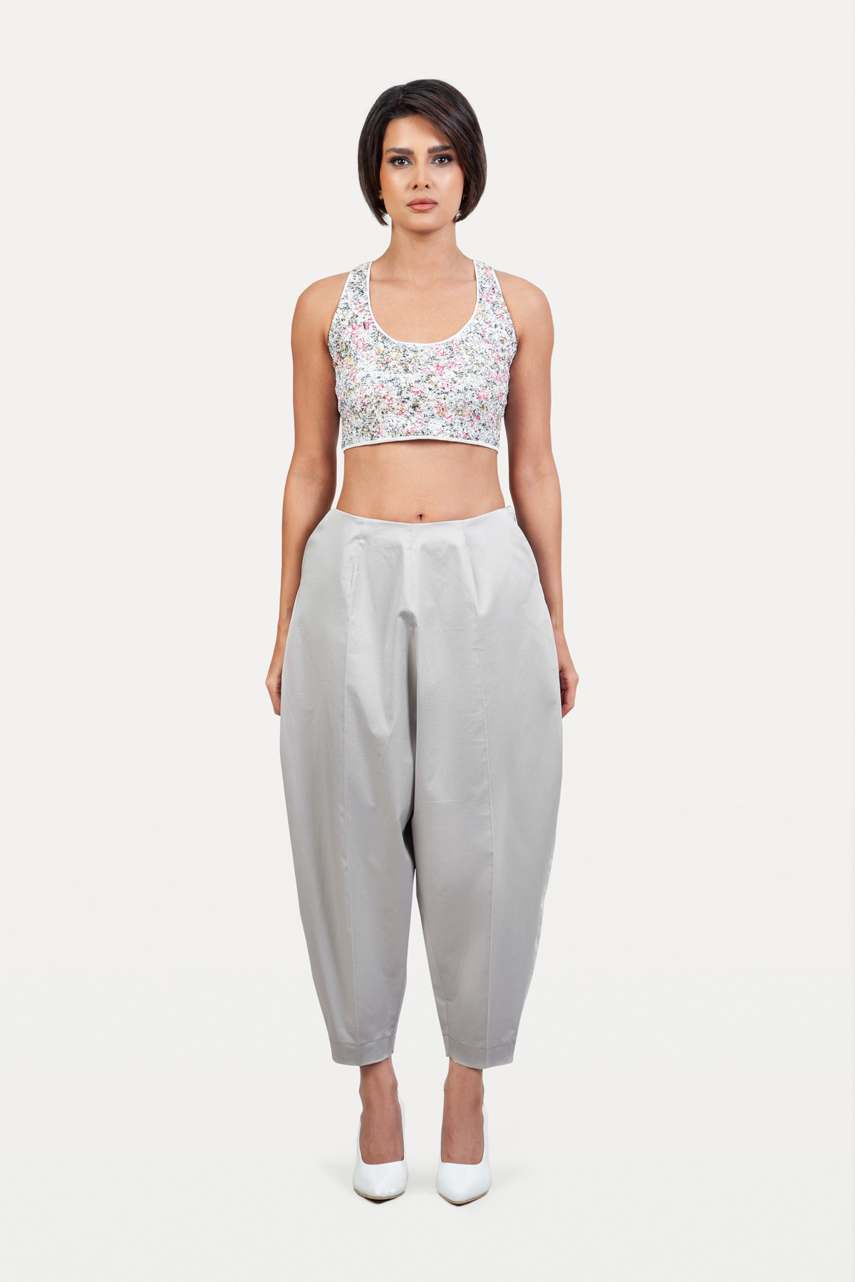 Poplin Balloon Trousers